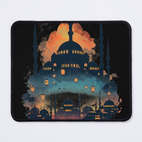 Item preview, Blue Mosque Istanbul Negative Space Landscape Art. designed and sold by JacksoonLester.