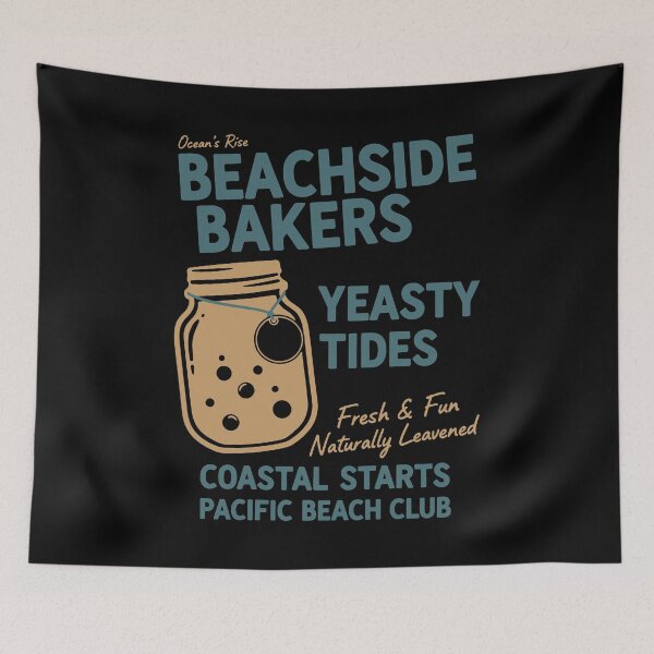 Item preview, sourdough Bread Baking Beachside Bakers Yeasty designed and sold by LuminOrb.