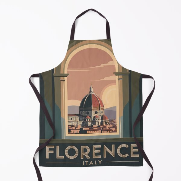 Item preview, Florence Italy Vintage Travel Poster – Window View Renaissance Wall Art designed and sold by Timeless Design.