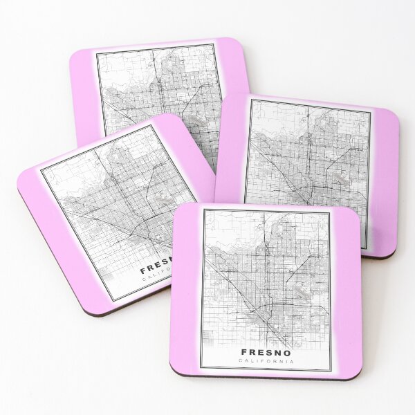 Item preview, Minimalist Fresno Map designed and sold by Tamas Das.