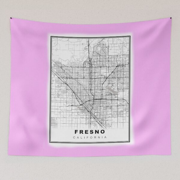 Item preview, Minimalist Fresno Map designed and sold by Tamas Das.
