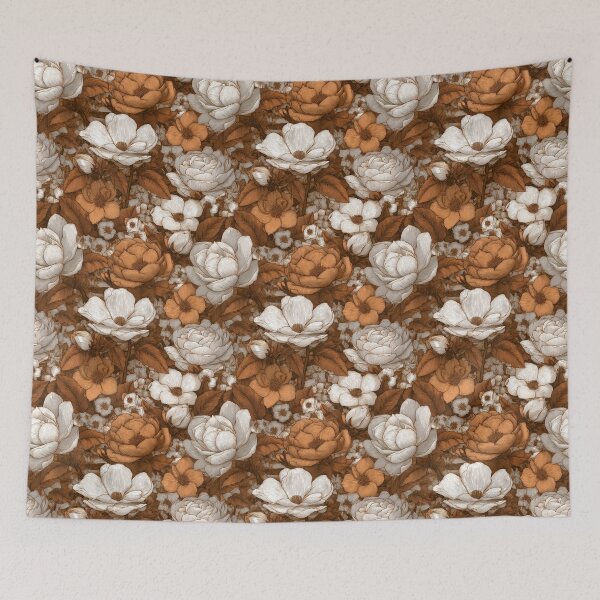 Item preview, Radiant Gardenias Texture  - Flower Bouquet Pattern  - Secret Santa Gifts designed and sold by RoyalStarsPatts.