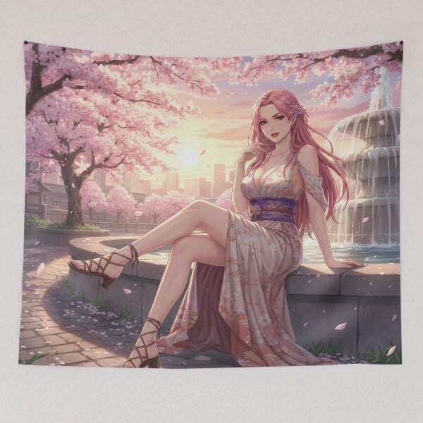Item preview, Waifu in the rays of the setting spring sun in Tokyo designed and sold by GerwantSHOP.
