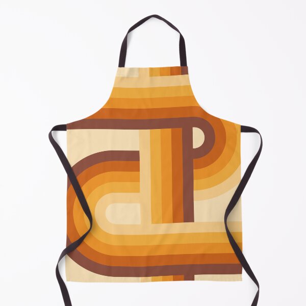 Item preview, Mid Century Modern Abstract Rainbow - Warm brown, orange, yellow designed and sold by JMgraphic.
