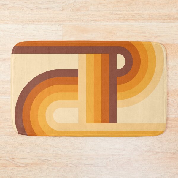 Item preview, Mid Century Modern Abstract Rainbow - Warm brown, orange, yellow designed and sold by JMgraphic.
