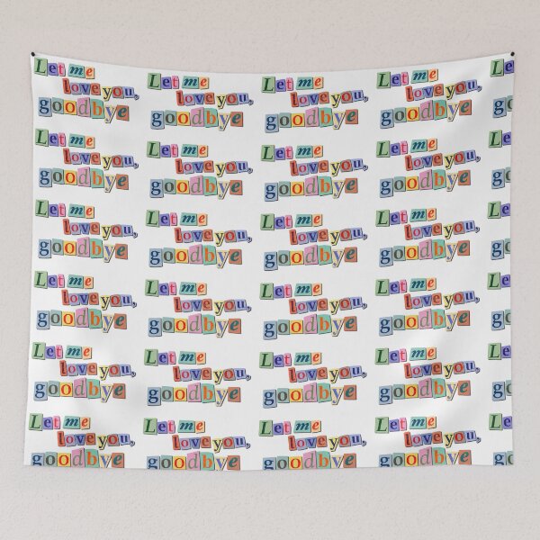 Item preview, Let Me Love You, Goodbye – Collage Typography Art   designed and sold by tviyluv.
