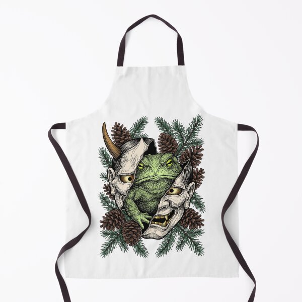 Item preview, A toad in a Yokai mask designed and sold by krabbaraban.