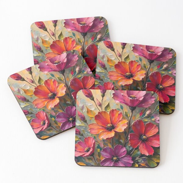 Item preview, Dramatic vertical abstract flowers designed and sold by Creative Line Prints.
