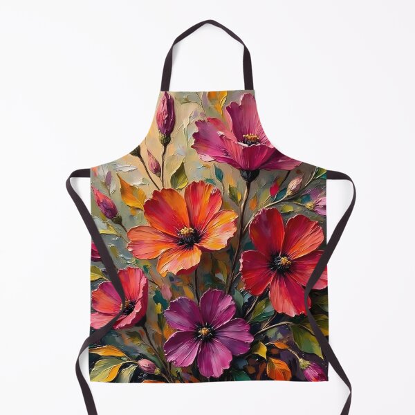 Item preview, Dramatic vertical abstract flowers designed and sold by Creative Line Prints.