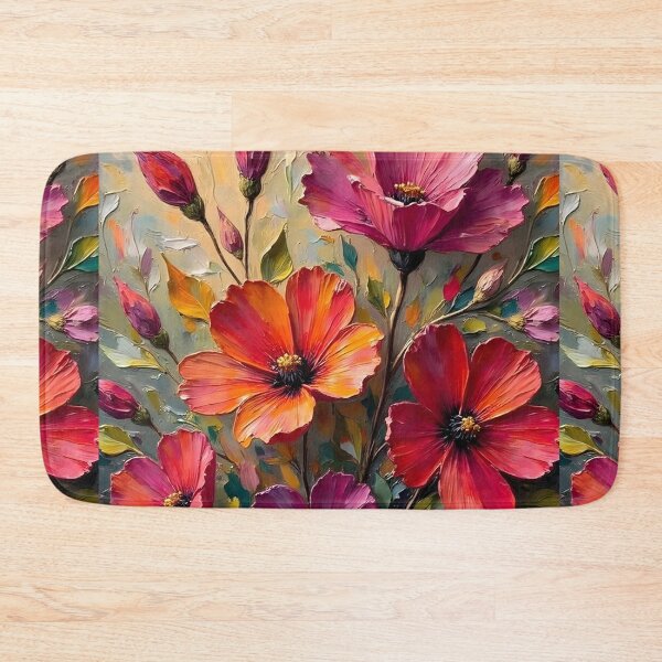 Item preview, Dramatic vertical abstract flowers designed and sold by Creative Line Prints.