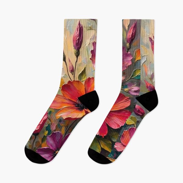 Item preview, Dramatic vertical abstract flowers designed and sold by Creative Line Prints.