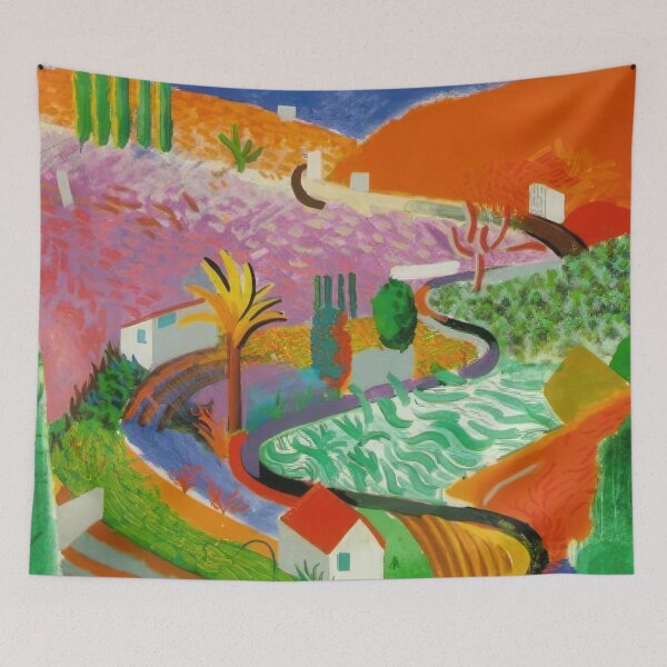 Item preview, David Hockney - David Hockney - David Hockney (111) - Vibrant California Pool – Pop Art Print Inspired by David Hockney designed and sold by KirstenShShop.