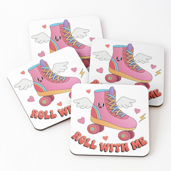 Item preview, Roll With Me – Retro Skate Sticker designed and sold by tviyluv.