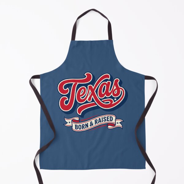 Item preview, Texas Born & Raised Retro Baseball Script | Vintage Texan Pride designed and sold by Cozy-Old-Pub.