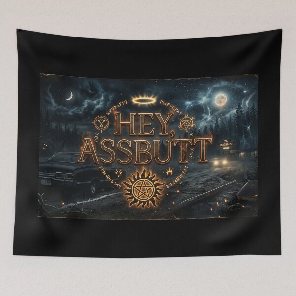 Item preview, Hey Assbutt Castiel Supernatural designed and sold by desire313.