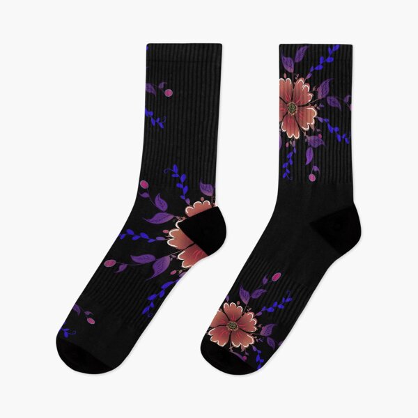 Item preview, Retro Botanical Pattern | Copper and Violet designed and sold by HopeAndHustle.