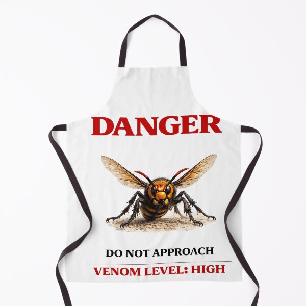Item preview, Asian Giant Hornet DANGER T-Shirt – Venom Level High Graphic Tee | Japanese Giant Wasp Warning Design designed and sold by Japanese Bug Hunter.