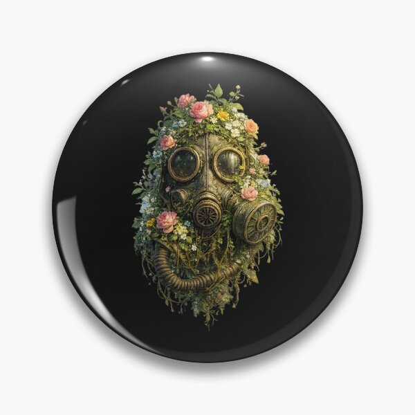 Item preview, Floral Overgrown Post Apocalyptic Mask designed and sold by faeddamaatjei.