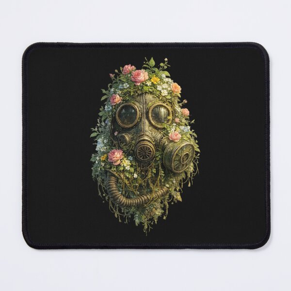 Item preview, Floral Overgrown Post Apocalyptic Mask designed and sold by faeddamaatjei.