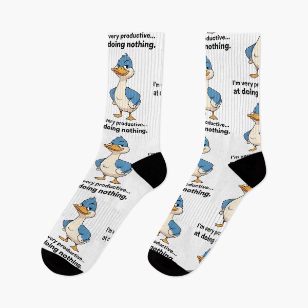 Item preview, Mischievous Blue Duck Cartoon Productive at Doing Nothing designed and sold by Zatch-Bell.