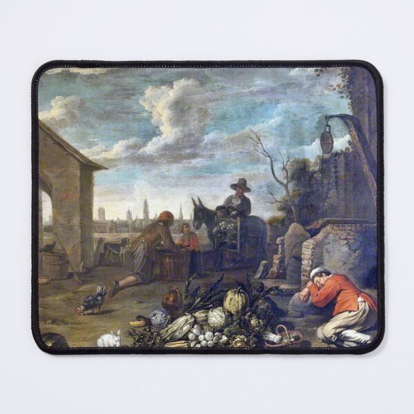 Item preview, A Sleeping Gardener with a Heap of Vegetables, 1600s - Abraham Willemsens designed and sold by TheCulturedConures.