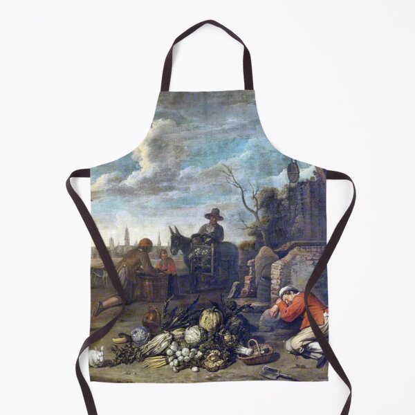 Item preview, A Sleeping Gardener with a Heap of Vegetables, 1600s - Abraham Willemsens designed and sold by TheCulturedConures.