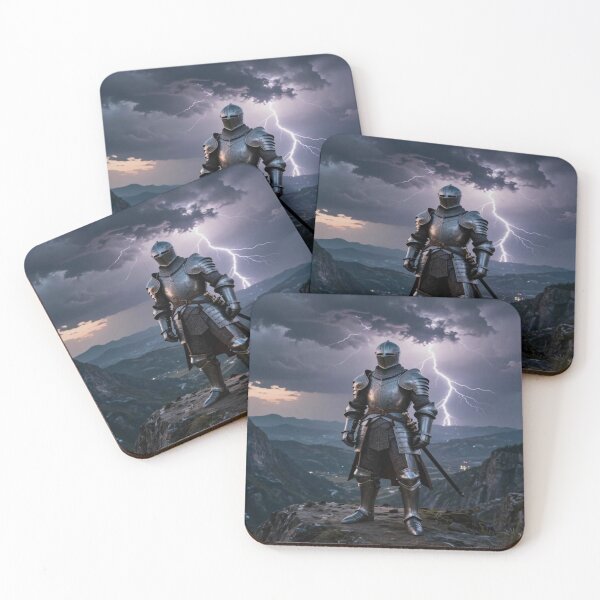 Item preview, Epic Knight Fantasy Art – Cinematic Battle Scenes in Mystic Light and Heroic Atmosphere designed and sold by FotoworldEdel.