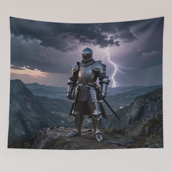 Item preview, Epic Knight Fantasy Art – Cinematic Battle Scenes in Mystic Light and Heroic Atmosphere designed and sold by FotoworldEdel.