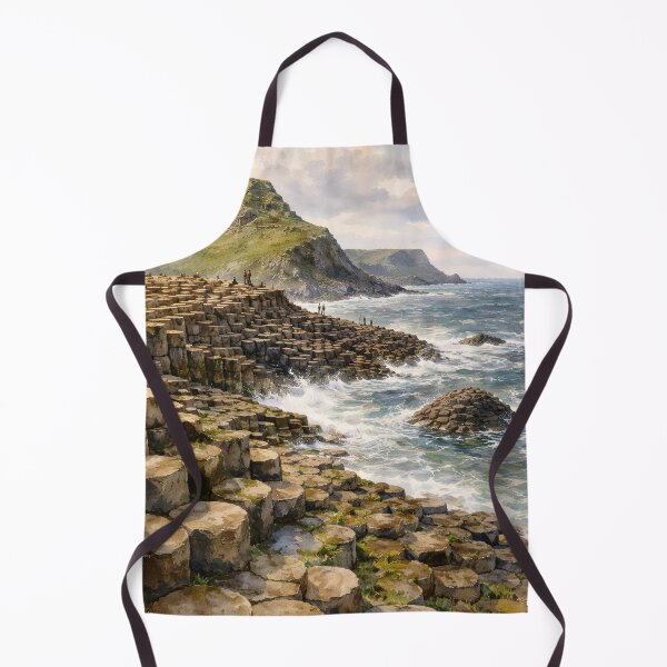 Item preview, Giant’s Causeway Coastal Cliffs – Ireland Watercolour Art designed and sold by Rough Sketches – Ireland Inspired Art.
