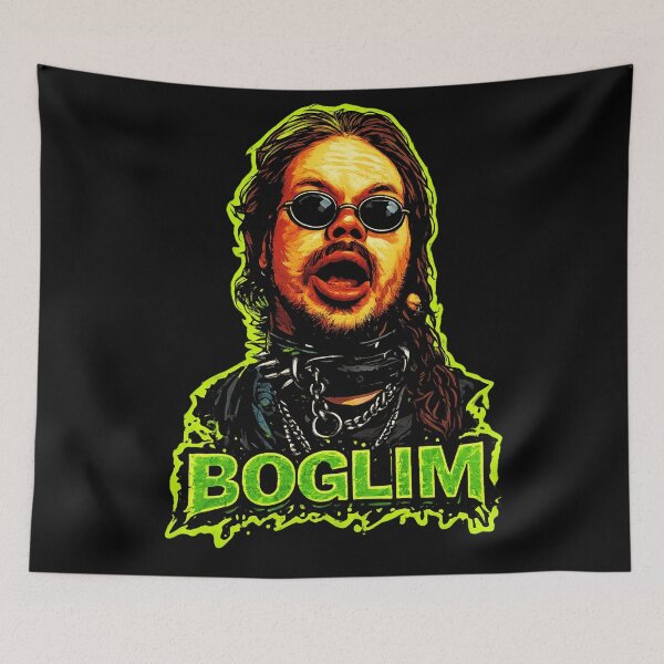 Item preview, Boglim Dark Wizard Portrait – Neon Slime Gothic Meme Art designed and sold by MaxLevelMerch.