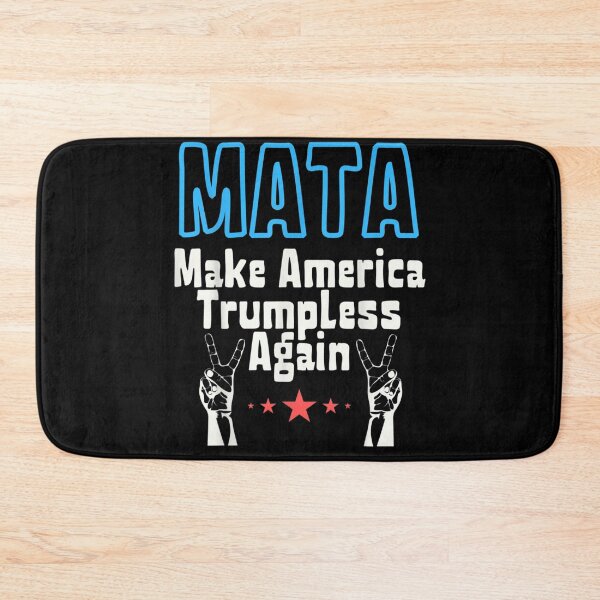 Item preview, MATA Make America Trumpless Again Blue Peace Sign Anti Trump Political Graphic designed and sold by Phil Ben.