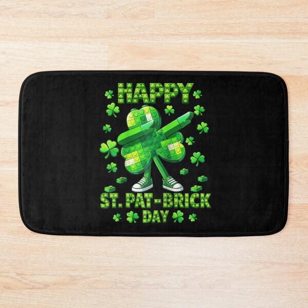 Item preview, Happy St Pat Brick Day Dabbing Shamrock Green Toy Blocks St Patricks Day designed and sold by Phil Ben.