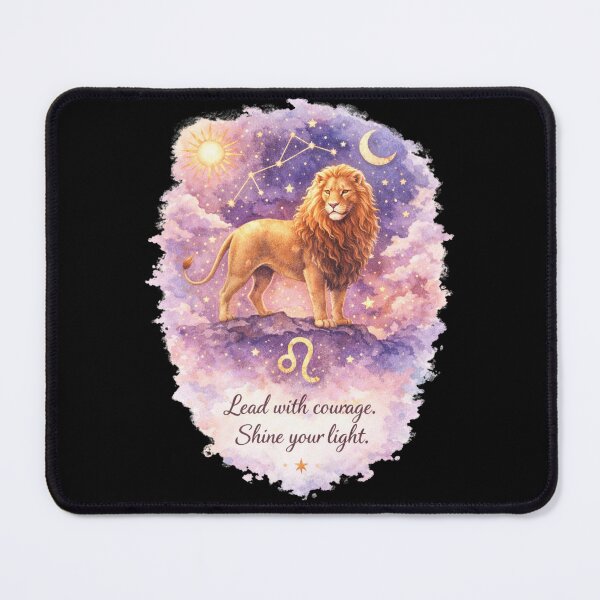 Item preview, Leo Zodiac Sign Watercolor Art – Celestial Lion Astrology Illustration, Leo Birthday Gift, Fire Sign Wall Decor designed and sold by ChemiroL.