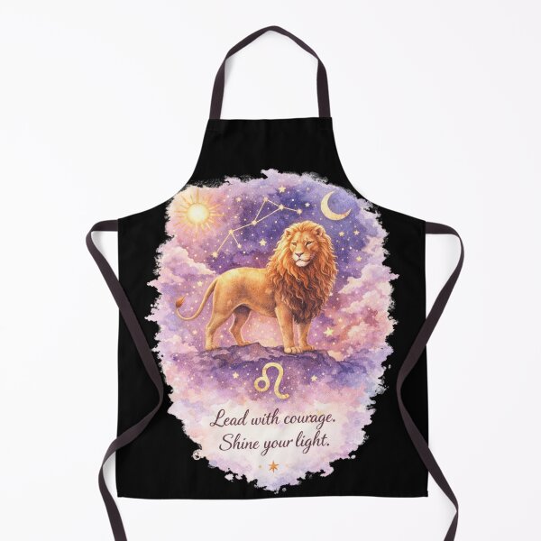 Item preview, Leo Zodiac Sign Watercolor Art – Celestial Lion Astrology Illustration, Leo Birthday Gift, Fire Sign Wall Decor designed and sold by ChemiroL.