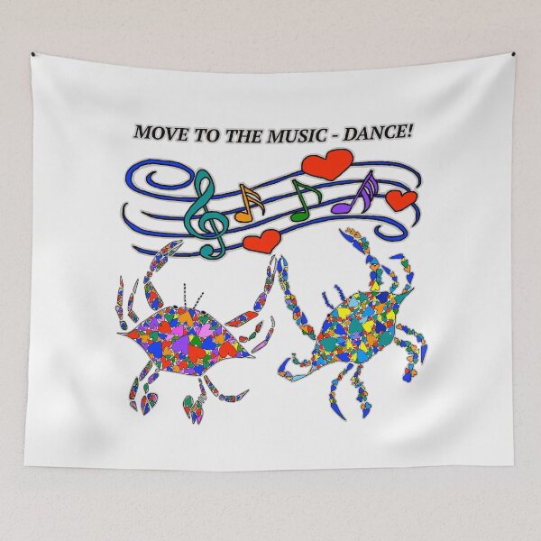 Item preview, Dance and Music, Move to the Music, Blue Crabs designed and sold by Colleen Macomber.