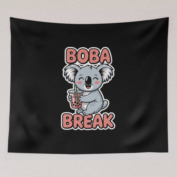 Item preview, Boba Break Cute Koala Bubble Tea Kawaii Sticker designed and sold by Enea Kelo.