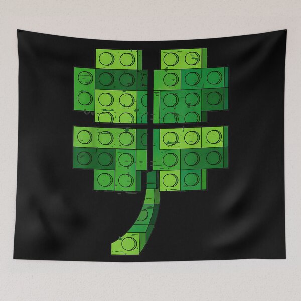Item preview, Green Toy Building Blocks Shamrock Clover St Patricks Day Lucky Irish Design designed and sold by JolinChinn.