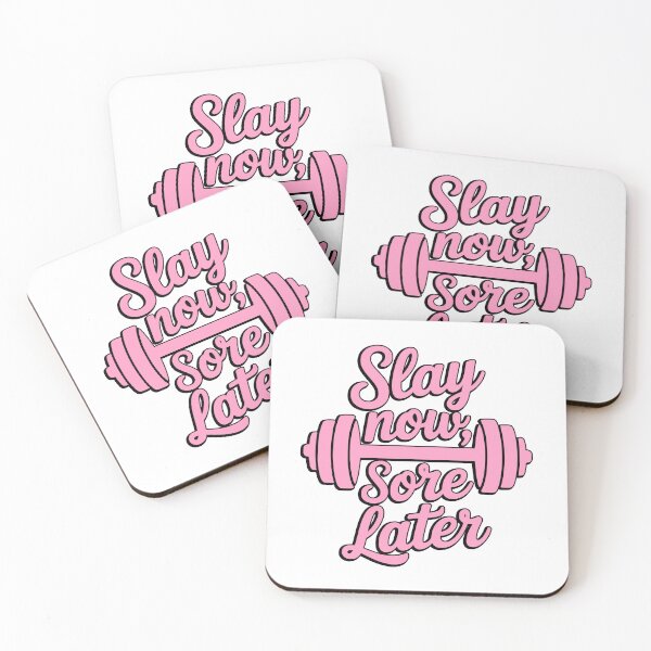 Item preview, Slay Now Sore Later! Cute Pink Gym Apparel designed and sold by PMCreative.