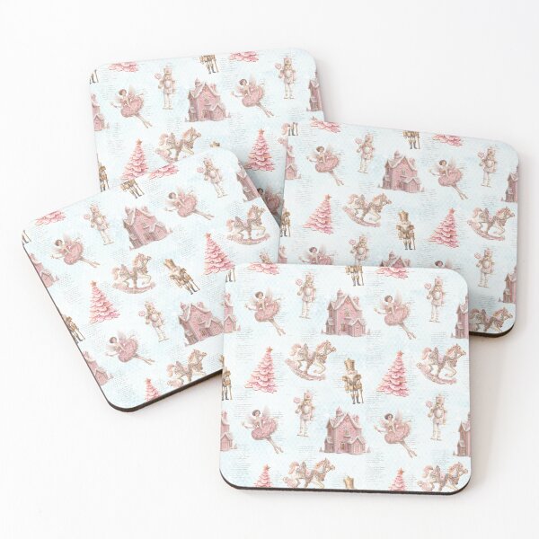 Item preview, Pink and Blue Christmas Pattern designed and sold by LouieVanille.