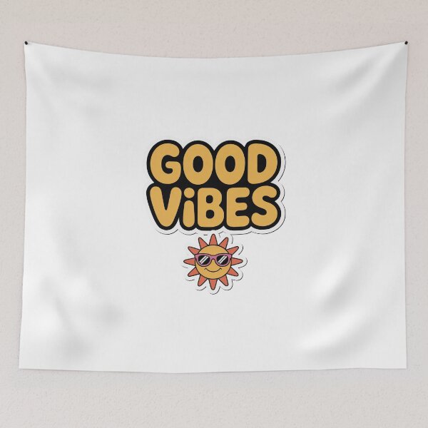 Item preview, Good Vibes Smiling Sun With Sunglasses Retro Sticker designed and sold by Enea Kelo.