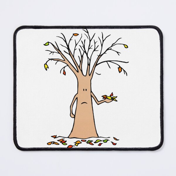 Item preview, Tree Cartoon Illustration Sad Autumn Tree Nature Lovers designed and sold by RickE.