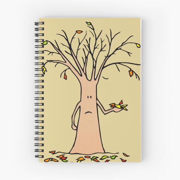 Item preview, Tree Cartoon Illustration Sad Autumn Tree Nature Lovers designed and sold by RickE.