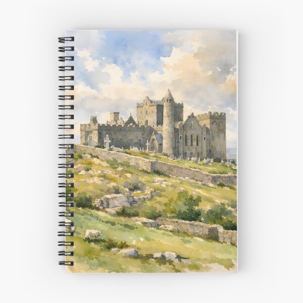 Artikelvorschau, Rock of Cashel – Aquarell – Historische irische Burglandschaft entworfen und verkauft von Rough Sketches – Ireland Inspired Art.