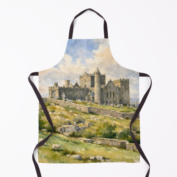 Item preview, Rock of Cashel Watercolour – Historic Irish Castle Landscape Art designed and sold by Rough Sketches – Ireland Inspired Art.