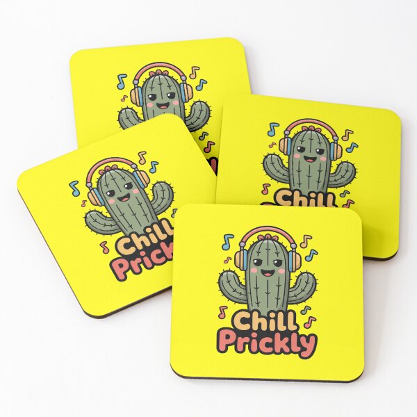 Item preview, Chill Prickly Cute Cactus With Headphones Sticker designed and sold by Enea Kelo.
