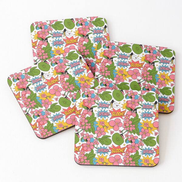 Item preview, Vibrant Comic Book Spring Bloom Floral Seamless Pattern designed and sold by Midnight Veil Designs.