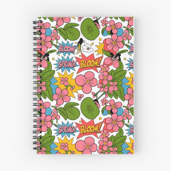 Item preview, Vibrant Comic Book Spring Bloom Floral Seamless Pattern designed and sold by Midnight Veil Designs.