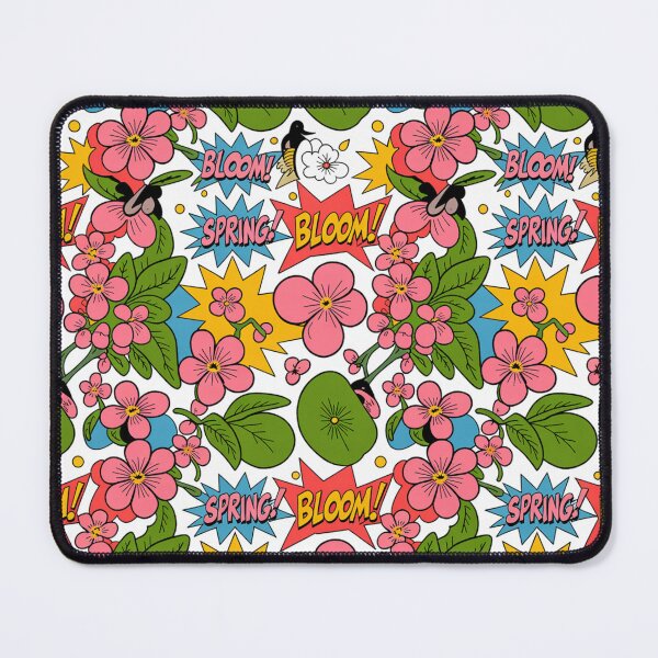 Item preview, Vibrant Comic Book Spring Bloom Floral Seamless Pattern designed and sold by Midnight Veil Designs.