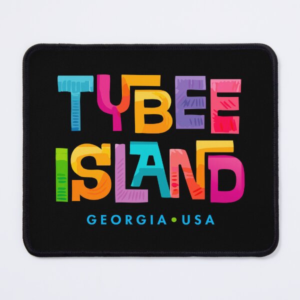 Item preview, Tybee Island Georgia Retro Typographic Design designed and sold by Futurebeachbum.