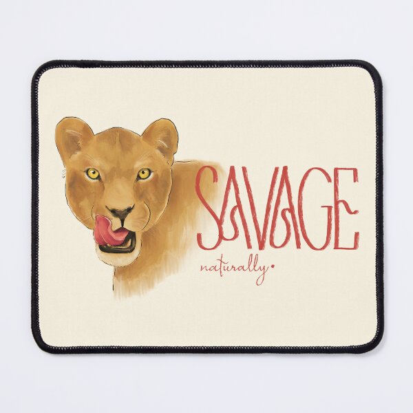 Item preview, Savage Naturally Lioness Wild Cat Illustration designed and sold by art-injoy.